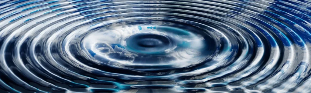 water welling up in a spring